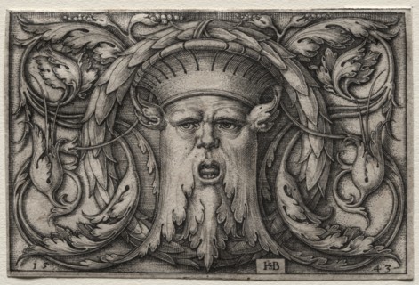 The Mask, 1543. Creator: Hans Sebald Beham (German, 1500-1550).