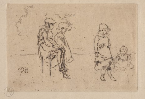 The Menpes Children. Creator: James McNeill Whistler (American, 1834-1903).