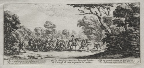 The Miseries of War: Arrest of Malefactors, 1633. Creator: Jacques Callot (French, 1592-1635).