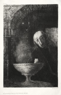The Night: And the Searcher was Engaged in an Infinite Search, 1886. Creator: Odilon Redon (French, 1840-1916); Lemercier & Cie..