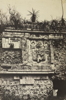 The Nunnery, Uxmal, 1860. Creator: Claude-Joseph-Désiré Charnay (French, 1828-1915); Gide et J. Baudry.