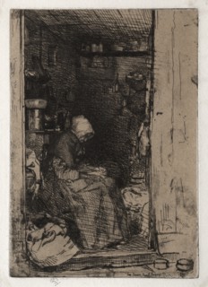 The Old Rag Woman, No. 10 from Twelves Etchings from Nature (The French Set), 1858. Creator: James McNeill Whistler (American, 1834-1903).