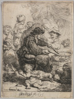 The Pancake Woman, 1635. Creator: Rembrandt van Rijn (Dutch, 1606-1669).