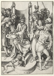 The Passion: Christ Before Pilate. Creator: Martin Schongauer (German, c.1450-1491).