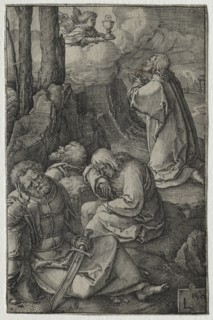 The Passion: The Agony in the Garden, 1521. Creator: Lucas van Leyden (Dutch, 1494-1533).