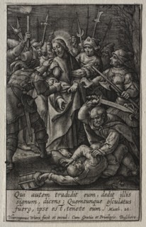 The Passion: The Betrayal of Christ. Creator: Hieronymus Wierix (Flemish, 1553-1619).