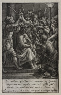 The Passion: The Crowning with Thorns. Creator: Hieronymus Wierix (Flemish, 1553-1619).
