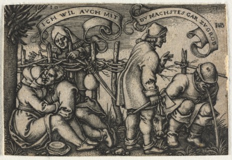 The Peasant Wedding or the Twelve Months: No. 10, 1546. Creator: Hans Sebald Beham (German, 1500-1550).