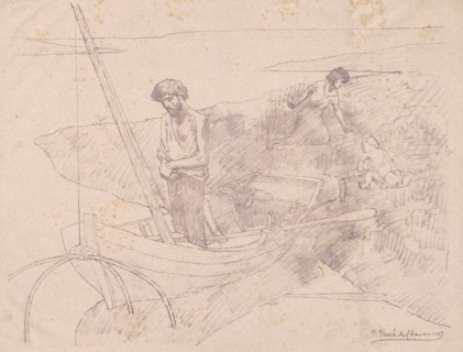 The Poor Fisherman. Creator: Pierre Puvis de Chavannes (French, 1824-1898).