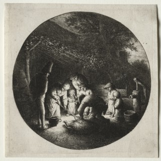 The pigkillers. Creator: Adriaen van Ostade (Dutch, 1610-1684).