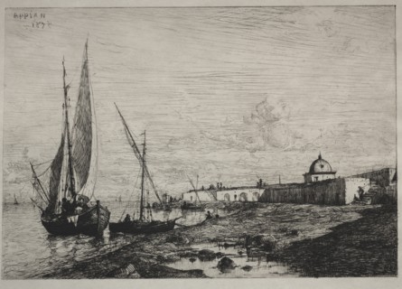 The Port at San Remo, 1878. Creator: Adolphe Appian (French, 1818-1898).