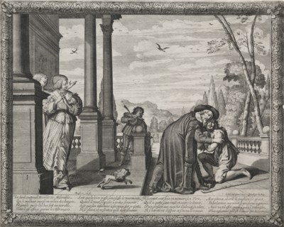 The Prodigal Son: The Return of the Prodigal. Creator: Abraham Bosse (French, 1602-1676).