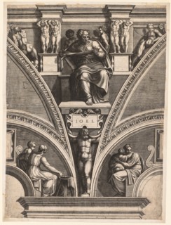 The Prophet Joel, early 1570s. Creator: Giorgio Ghisi (Italian, 1520-1582).