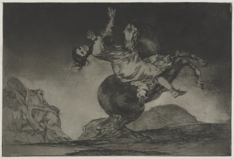 The Proverbs: The Horse-Abductor, 1864. Creator: Francisco de Goya (Spanish, 1746-1828).