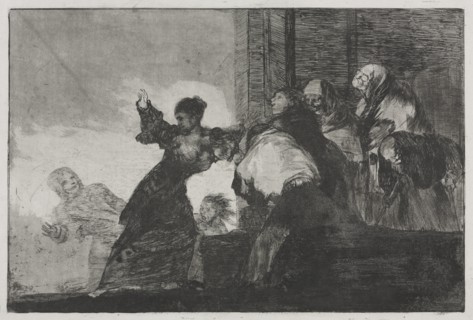 The Proverbs: Two Heads are Better than One or Poor Folly, 1816-1823 (printed c. 1863). Creator: Francisco de Goya (Spanish, 1746-1828).