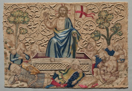 The Resurrection, from an Embroidered Altar Frontal: , 1375-1400. Creator: Unknown.