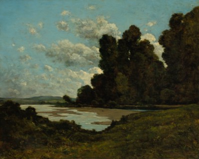 The River Loire at Nevers, 1901. Creator: Henri Joseph Harpignies (French, 1819-1916).