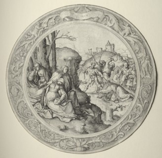 The Round Passion: Christ Carrying the Cross, 1509. Creator: Lucas van Leyden (Dutch, 1494-1533).