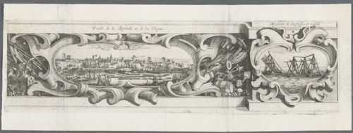 The Siege of La Rochelle: Plate 16, 1628-1630. Creator: Abraham Bosse (French, 1602-1676); Israël Henriet (French, c. 1590-1661), or.