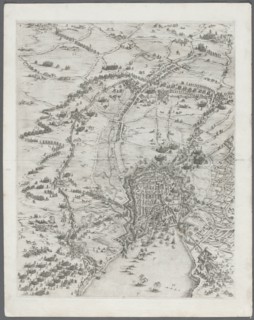 The Siege of La Rochelle: Plate 6, 1628-1630. Creator: Jacques Callot (French, 1592-1635).