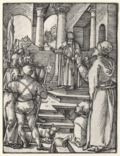 The Small Passion: Christ Before Pilate, c. 1509-1511. Creator: Albrecht Dürer (German, 1471-1528).