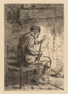 The Smoker. Creator: Jozef Israëls (Dutch, 1824-1911).