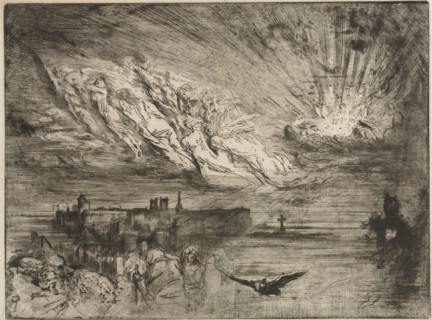 The Spirits from the Cities of the Dead, 1885. Creator: Félix Hilaire Buhot (French, 1847-1898).