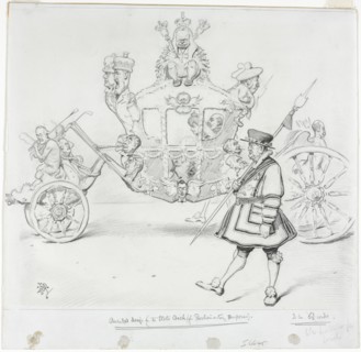 The Stagecoach for Parliamentary Purposes. Creator: Edward Tennyson Reed (British, 1860-1933).