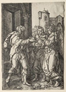 The Story of Lot, 1555. Creator: Heinrich Aldegrever (German, 1502-1555/61).