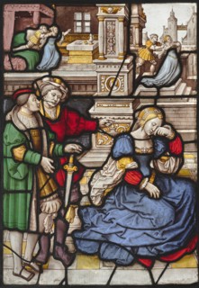 The Story of Lucretia, c. 1530. Creator: Master of the Kanis Triptych (Netherlandish), circle of.