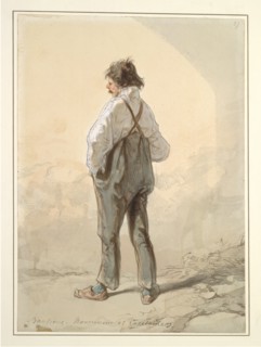 The Suburbs: Stock Raiser and Captain, probably 1859-1860. Creator: Paul Gavarni (French, 1804-1866).