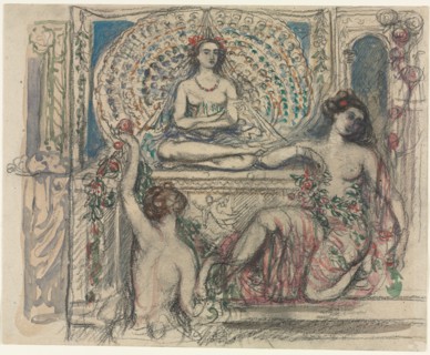 The Throne of the Peacock. Creator: Charles Conder (British, 1868-1909).