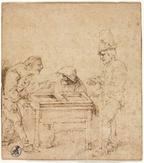 The Tric-Trac Players, c. 1660. Creator: Philips de Koninck (Dutch, 1619-1688).
