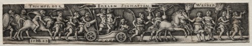 The Triumph of Women, 1549. Creator: Hans Sebald Beham (German, 1500-1550).