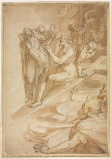 The Verification of the True Cross, c. 1590. Creator: Filippo Bellini (Italian, c. 1550-1603).