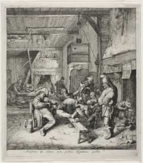 The Violinist Seated. Creator: Cornelis Dusart (Dutch, 1660-1704).