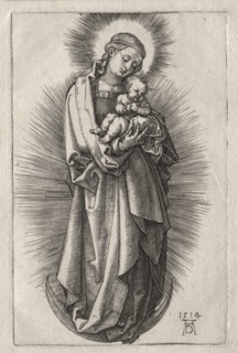 The Virgin with Hairband on a Crescent Moon, 1508. Creator: Albrecht Dürer (German, 1471-1528).