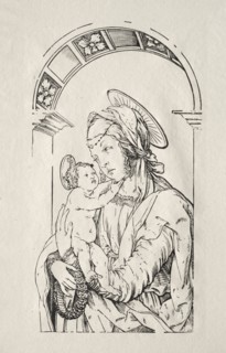 The Virgin with the Child under an arch, 1508. Creator: Hans Burgkmair (German, 1473-1531).