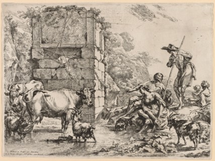The Watering Place. Creator: Nicolaes Berchem (Dutch, 1620-1683).