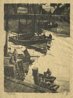 The Wharf. Creator: Willem Roelofs (Dutch, 1822-1897).
