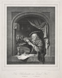 The Writing-Master of the Old Schoolmaster, 1836. Creator: Franz Seraph Hanfstaengl (German, 1804-1877).