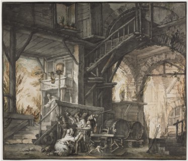 Theater Scene, c. 1775-1776. Creator: Giovanni David (Italian, 1743-1790).
