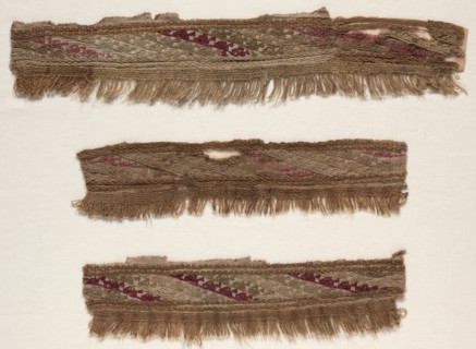 Three Border Fragments, c. 1100-1400. Creator: Unknown.