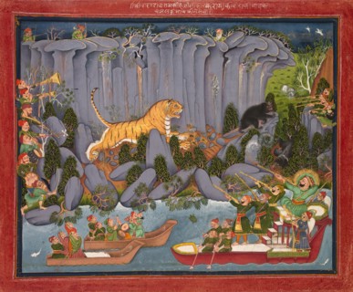 Tiger Hunt of Ram Singh II, c. 1830-1840. Creator: Unknown.