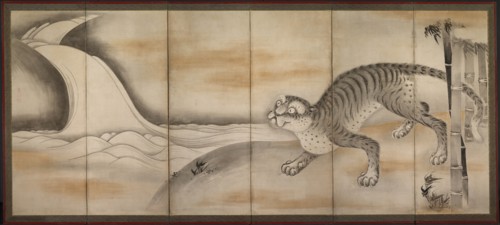 Tiger, early to mid-1600s. Creator: Soga Nichokuan (Japanese), attributed to.