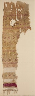 Tiraz with guilloche bands and fringe, 1100s. Creator: Unknown.