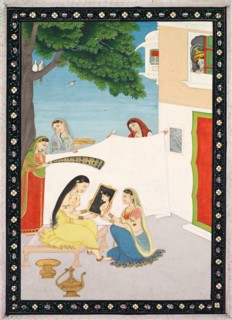 Toilette of Radha, c. 1810-1820. Creator: Unknown.