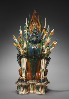 Tomb Guardian with Human Face, early 700s. Creator: Unknown.