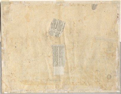 Tracing of a Fountain from Recto and Sketches of Two Faces (verso), 1665. Creator: Lievin Cruyl (Flemish, c. 1640-c. 1720).