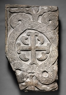 Transenna Panel with a Cross, 700s-800s. Creator: Unknown.